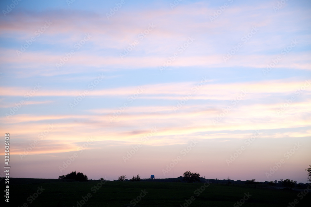 Sunsets over Osawatomie Kansas