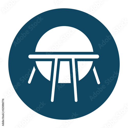 Isolated oil storage block and flat style icon vector design