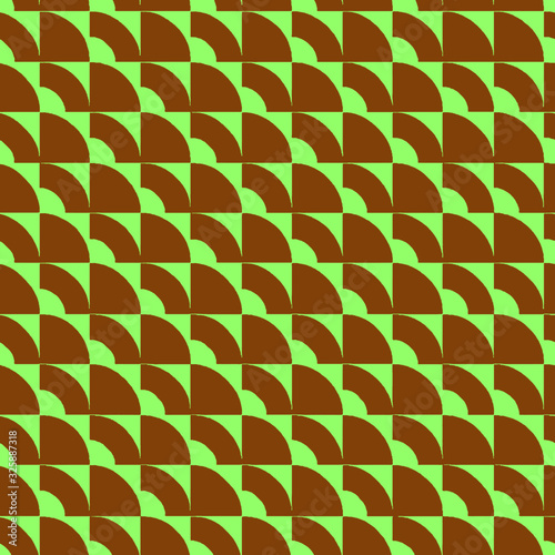 Geometric abstract pattern in retro 50's pallete 