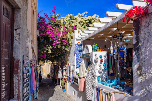 Souvenir shop in Oia, Santorini, Greece © momo11353