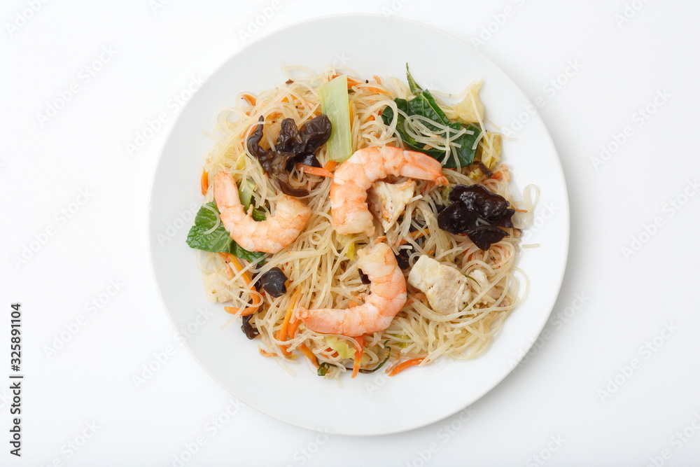  Image of grilled rice noodles in Asian cuisine