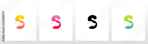  Dog On Letter Logo Design S