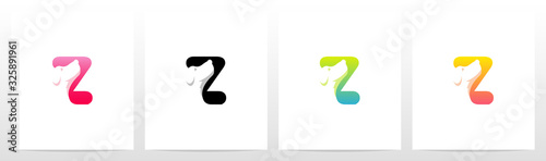  Dog On Letter Logo Design Z