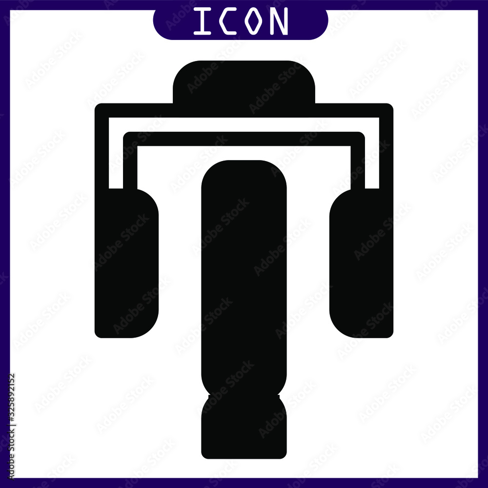 Glyph icon of deck peck machine in vector design Glyph icon of deck peck machine in vector design
