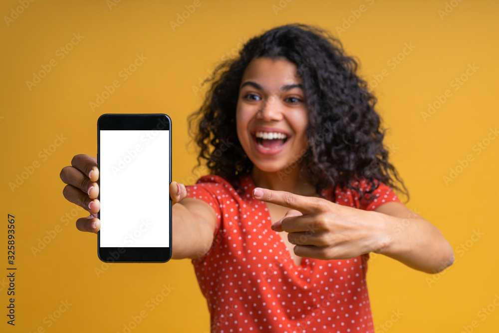 Portrait of attractive young african american girl