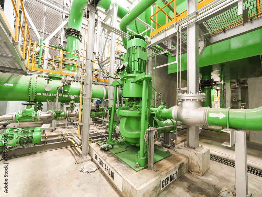 Condenser systems and extraction pump for apply industrial zone in