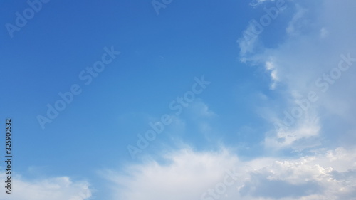 blue sky with clouds