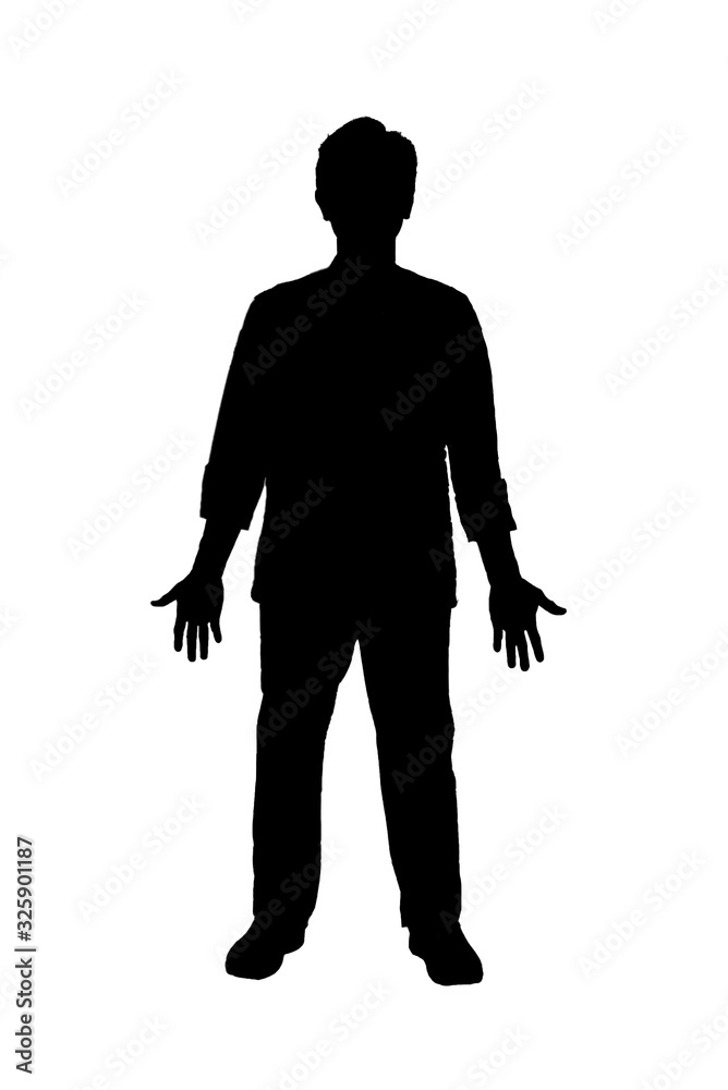 Silhoutte of a man Silhoutte of a man