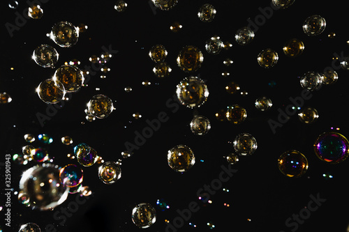 Blur Abstract soap bubbles background