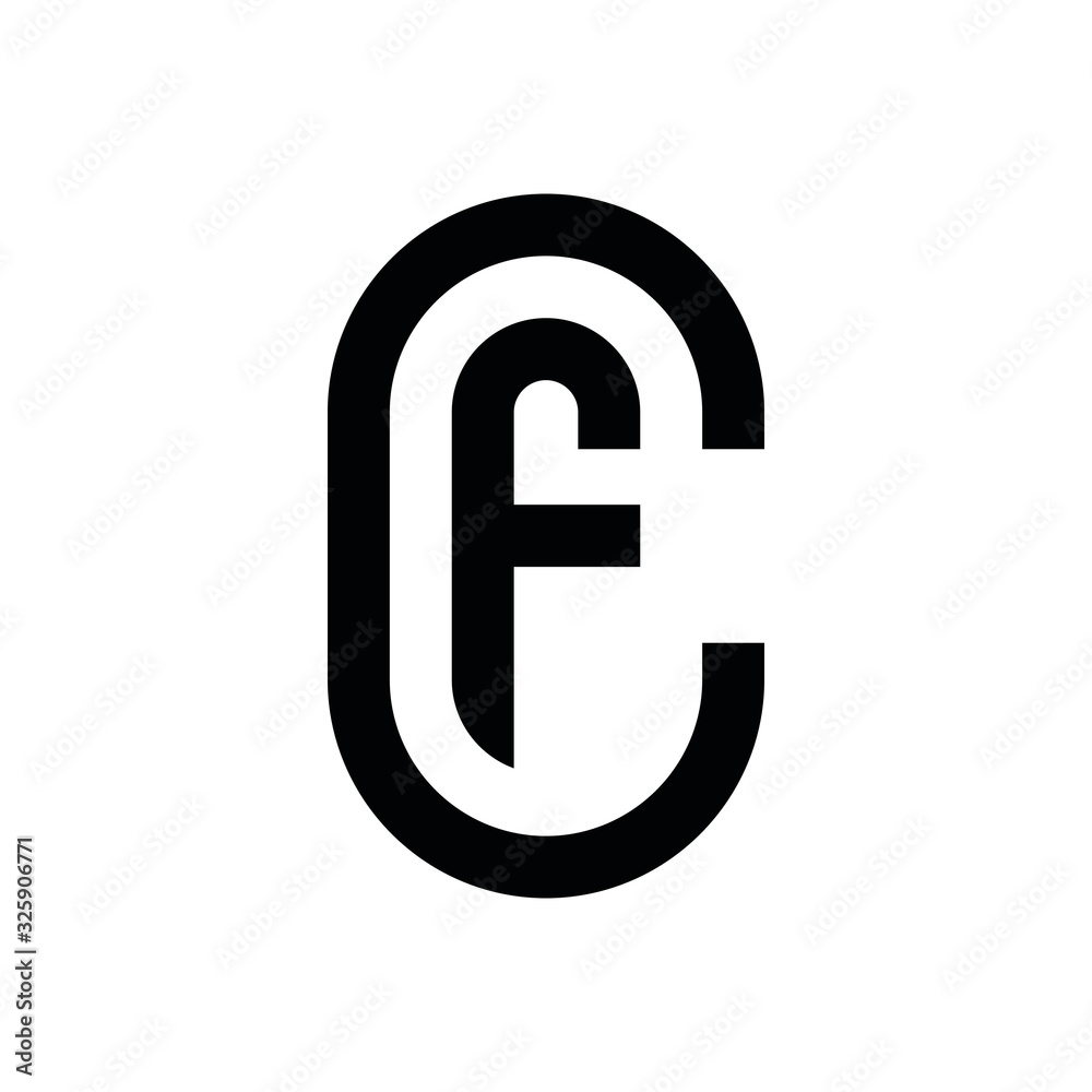 CF C F initial letter logo design icone CF C F initial letter logo design icone