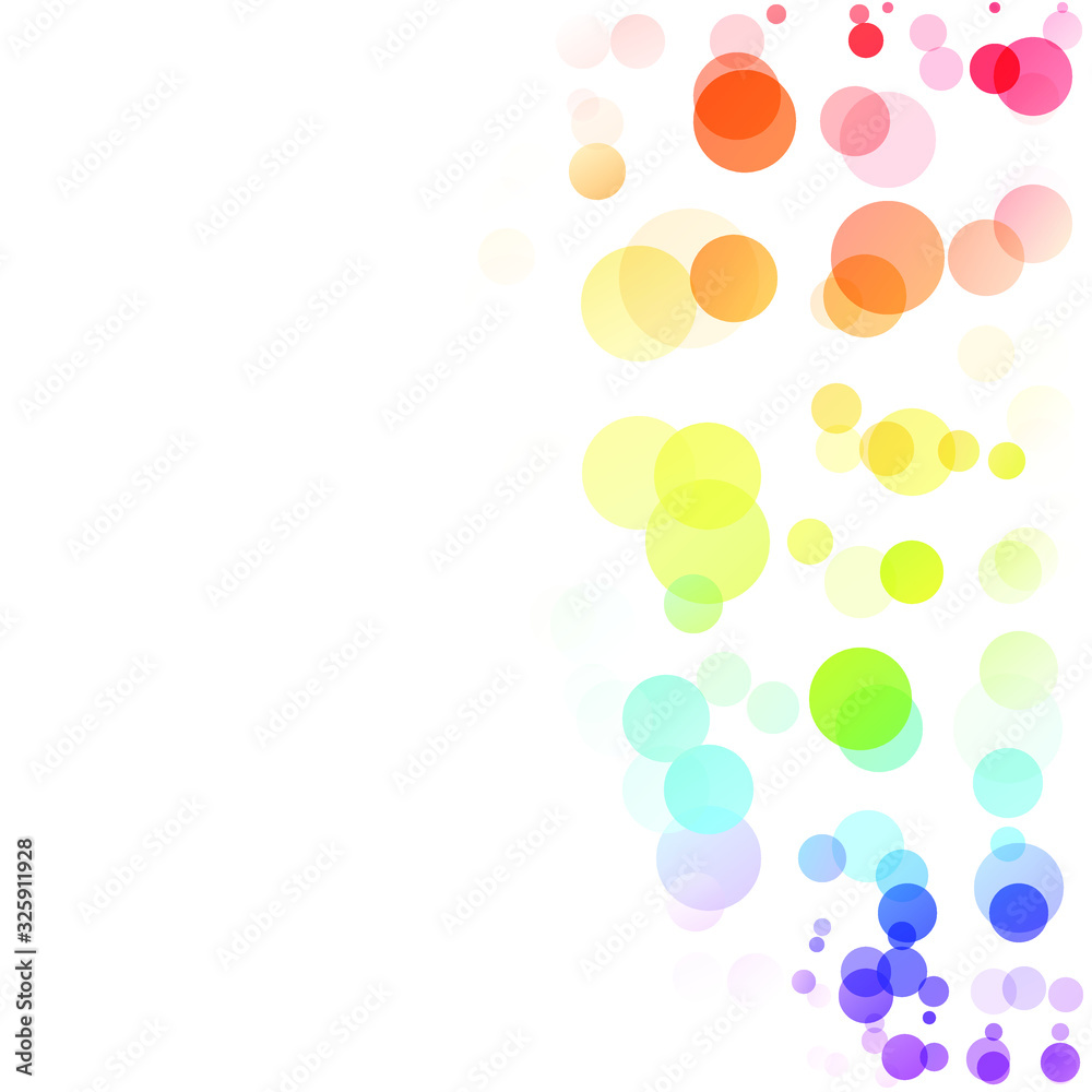 Fototapeta premium Bubbles Circle Dots Unique Colorful Bright Vector Background