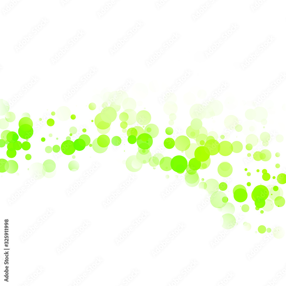 Bubbles Circle Dots Unique Green Bright Vector Background Bubbles Circle Dots Unique Green Bright Vector Background