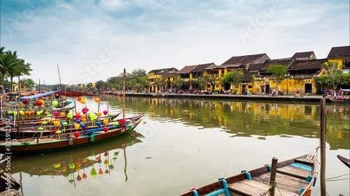 Wallpaper Mural Time lapse shot, view of Hoi An ancient town, Vietnam Torontodigital.ca