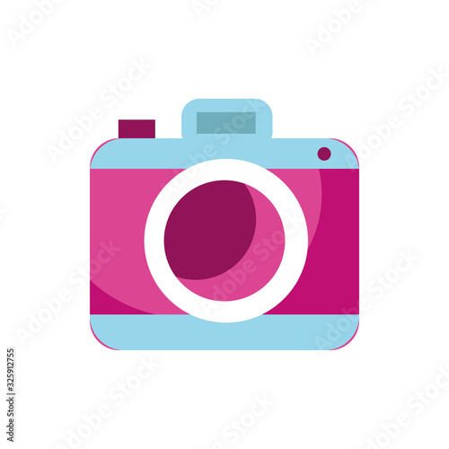 photographic camera device isolated icon