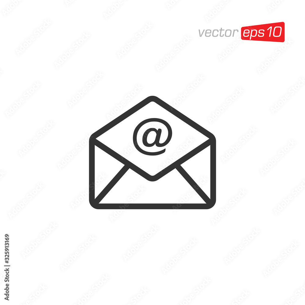 Notification Message or Email Icon Logo Design Notification Message or Email Icon Logo Design