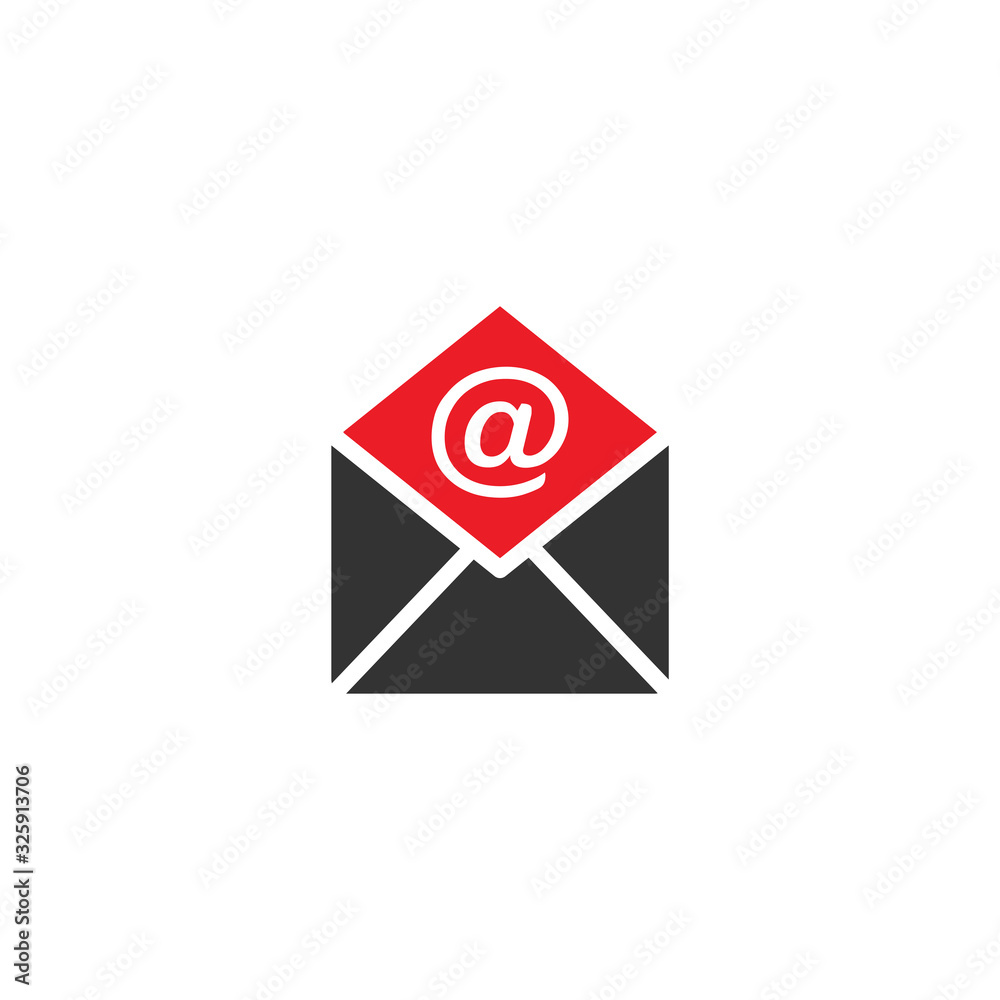 Notification Message or Email Icon Logo Design Notification Message or Email Icon Logo Design
