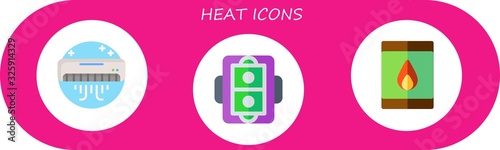 heat icon set