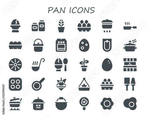 pan icon set
