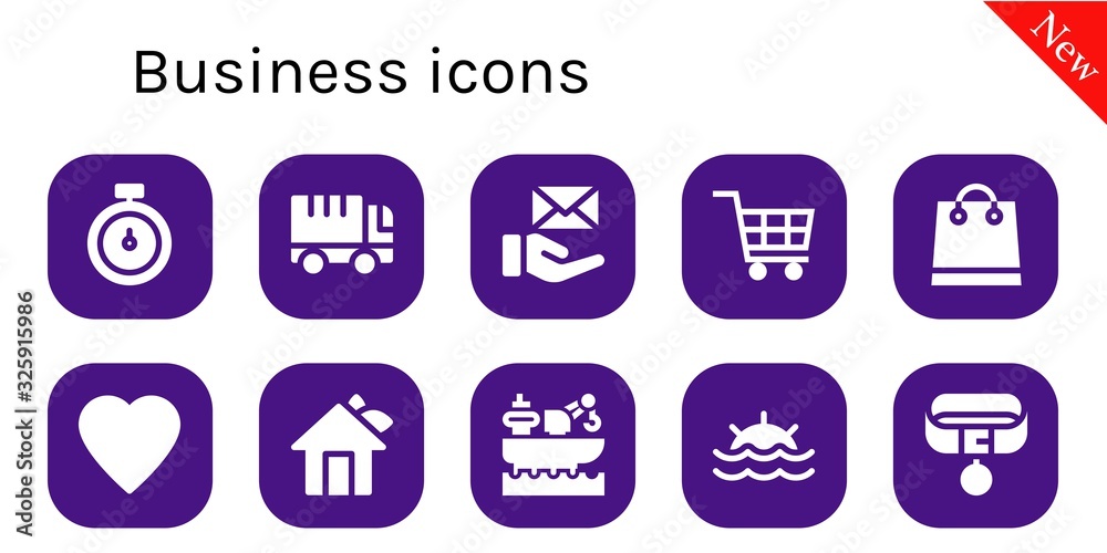 business icon set business icon set