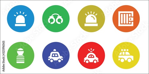 arrest icon set