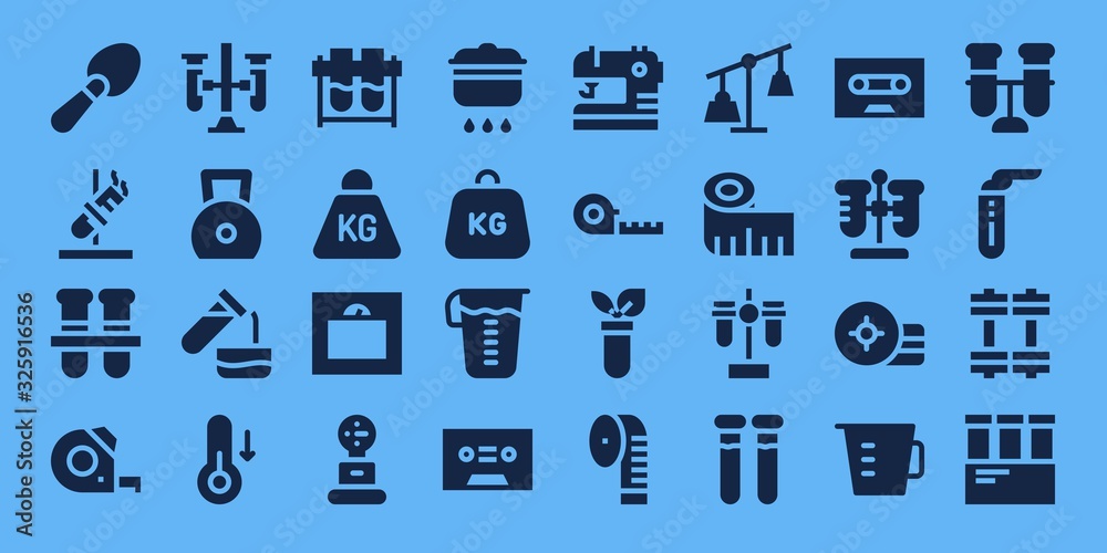 Modern Simple Set of measuring Vector filled Icons Modern Simple Set of measuring Vector filled Icons