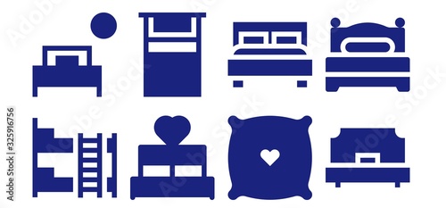 hostel icon set