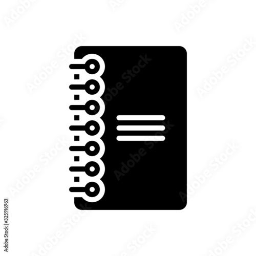 Black solid icon for bind 