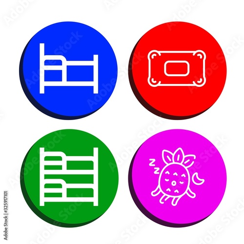 Set of hostel icons