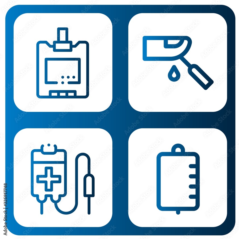 glucose simple icons set