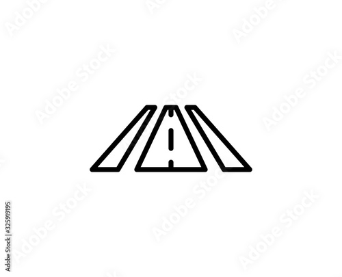Road line icon