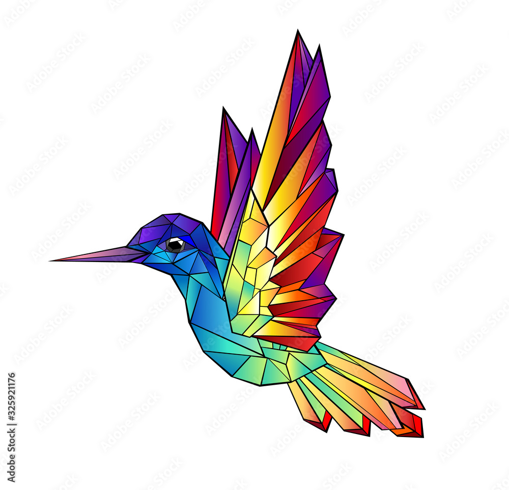 Naklejka Rainbow hummingbird