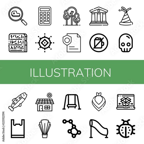Set of illustration icons