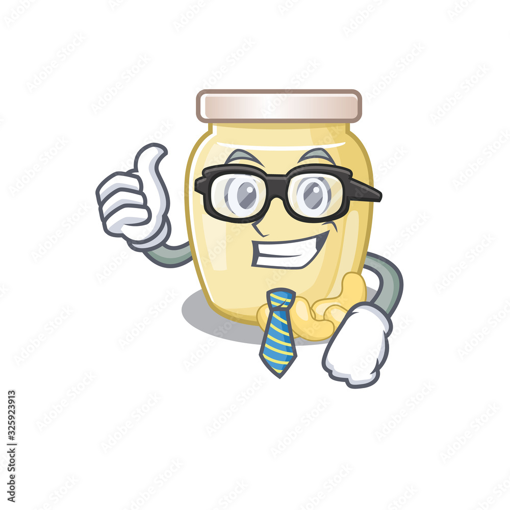 cool and smart Businessman cashew butter wearing glasses