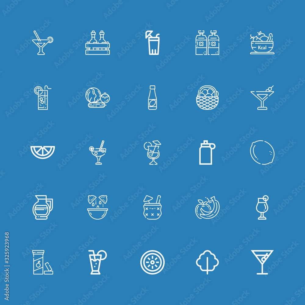 Editable 25 lemon icons for web and mobile Editable 25 lemon icons for web and mobile
