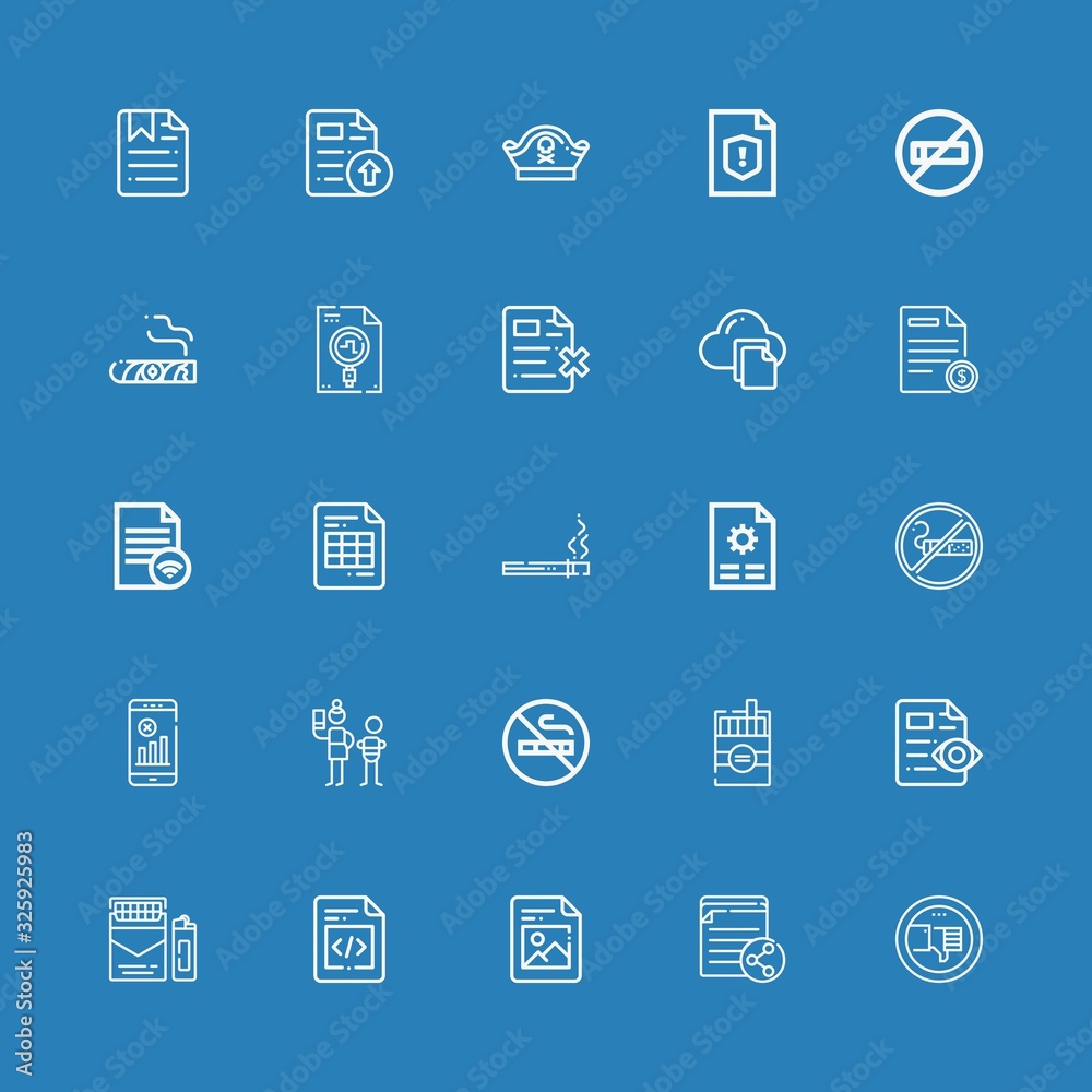 Editable 25 bad icons for web and mobile Editable 25 bad icons for web and mobile