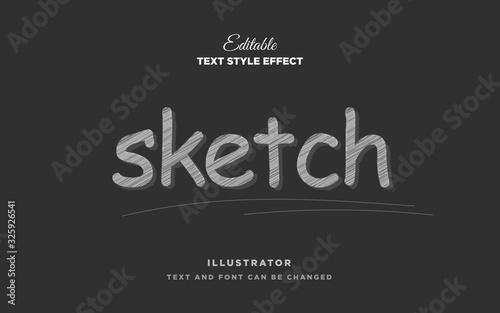 pencil sketch text style