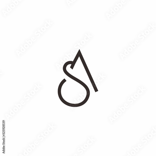 SA AS A S logo icon design template elements photo