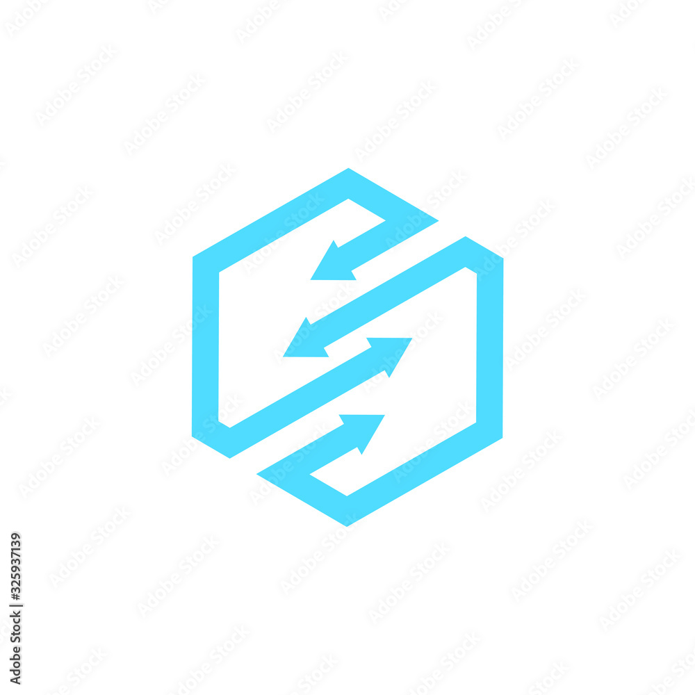 Up and down arrow vector logo white background. Stock illustration Up and down arrow vector logo white background. Stock illustration