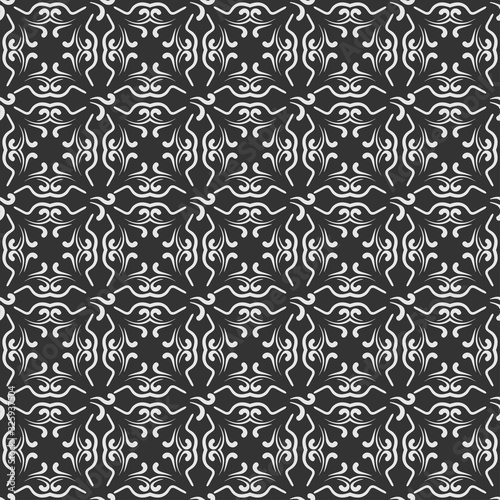 Abstract Background. Black And White Color. Drawing Seamless Pattern. Texture Wallpaper. Vector Image.