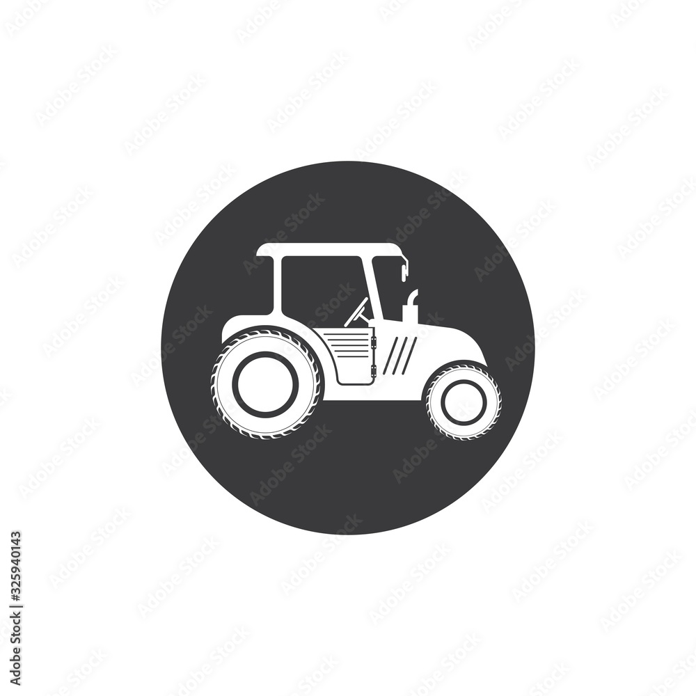tractor farmer  icon vector illustration design