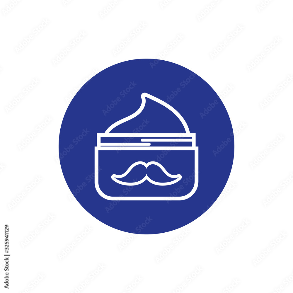 cream pot with mustache product block style cream pot with mustache product block style