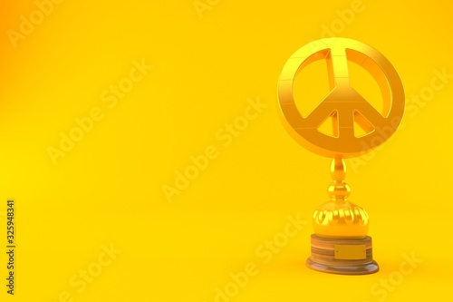 Peace symbol golden trophy © Talaj