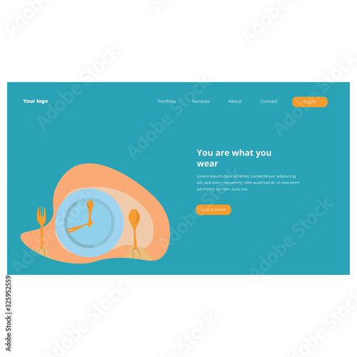 mealtime web page template design