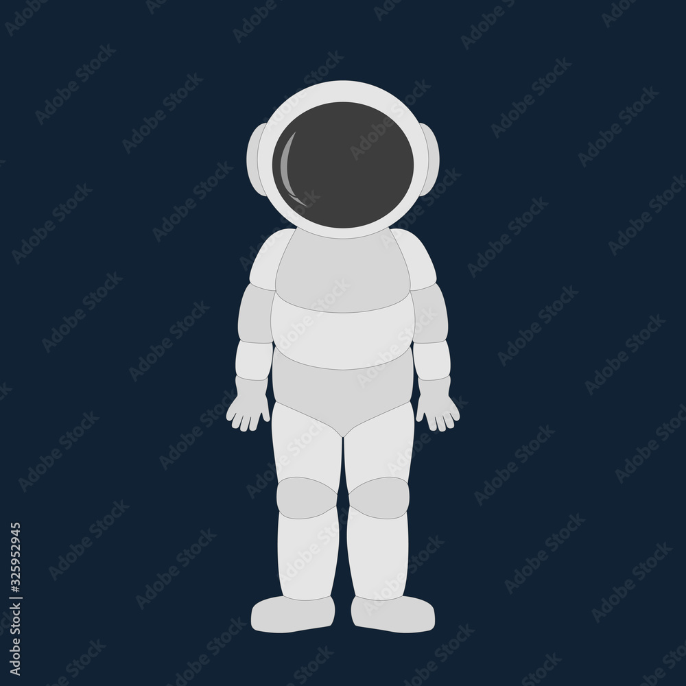 Astronaut in space suit. Cartoon style. Vector illustration. Astronaut in space suit. Cartoon style. Vector illustration.