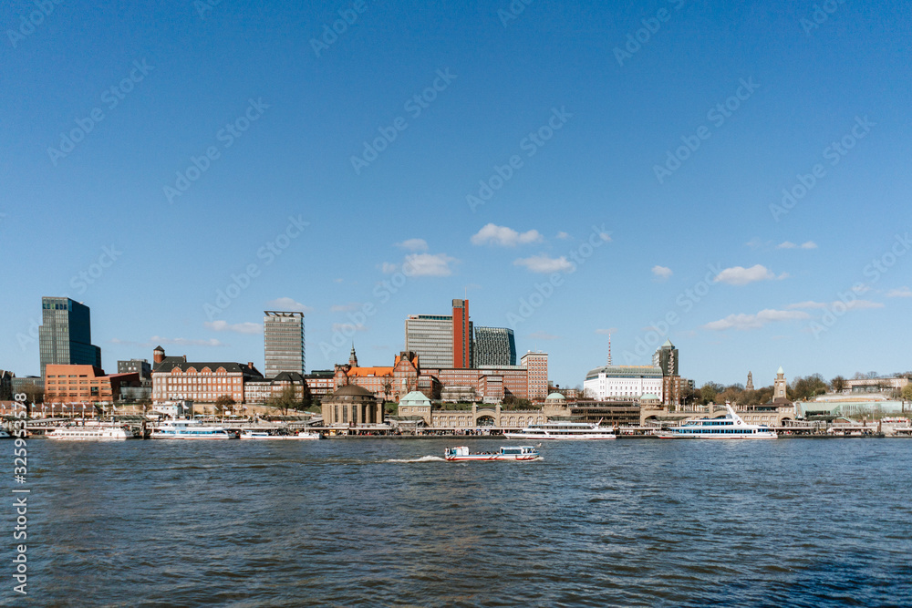 Fototapeta premium The Hamburger Landungsbrücken, Germany