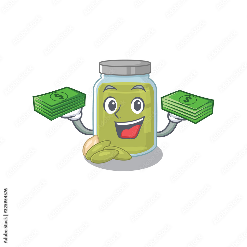 cool rich pumpkin seed butter character having money on hands cool rich pumpkin seed butter character having money on hands