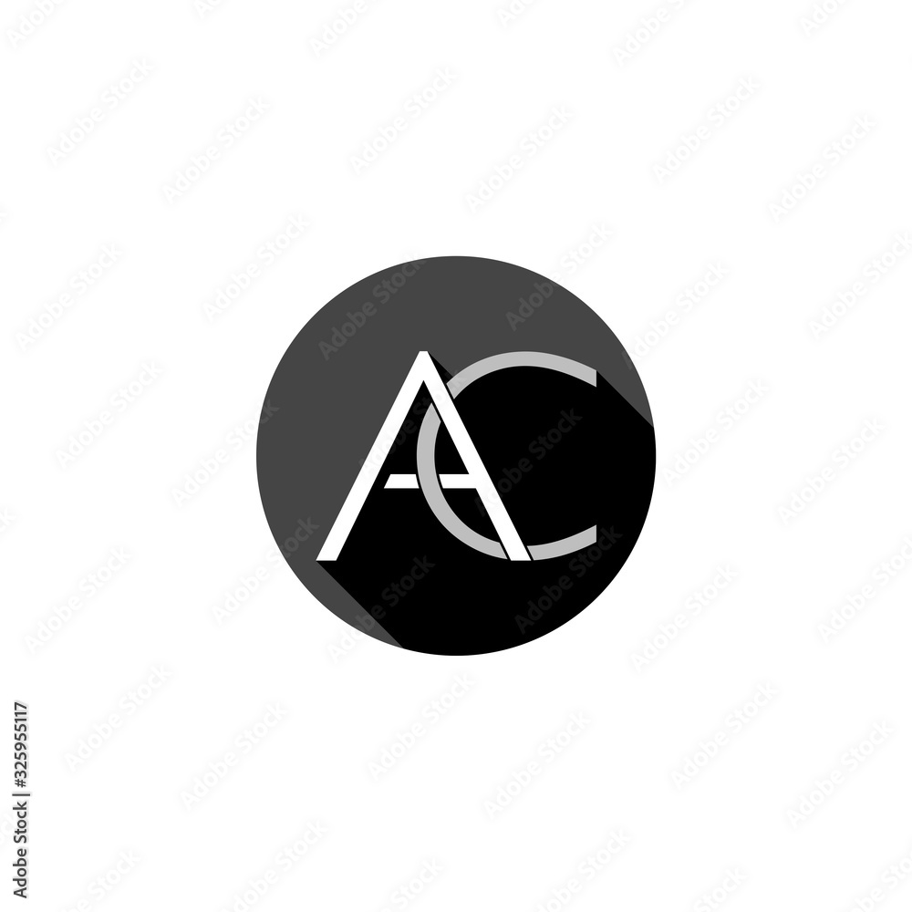 AC Letter Logo With Creative Modern Business Typography AC Letter Logo With Creative Modern Business Typography