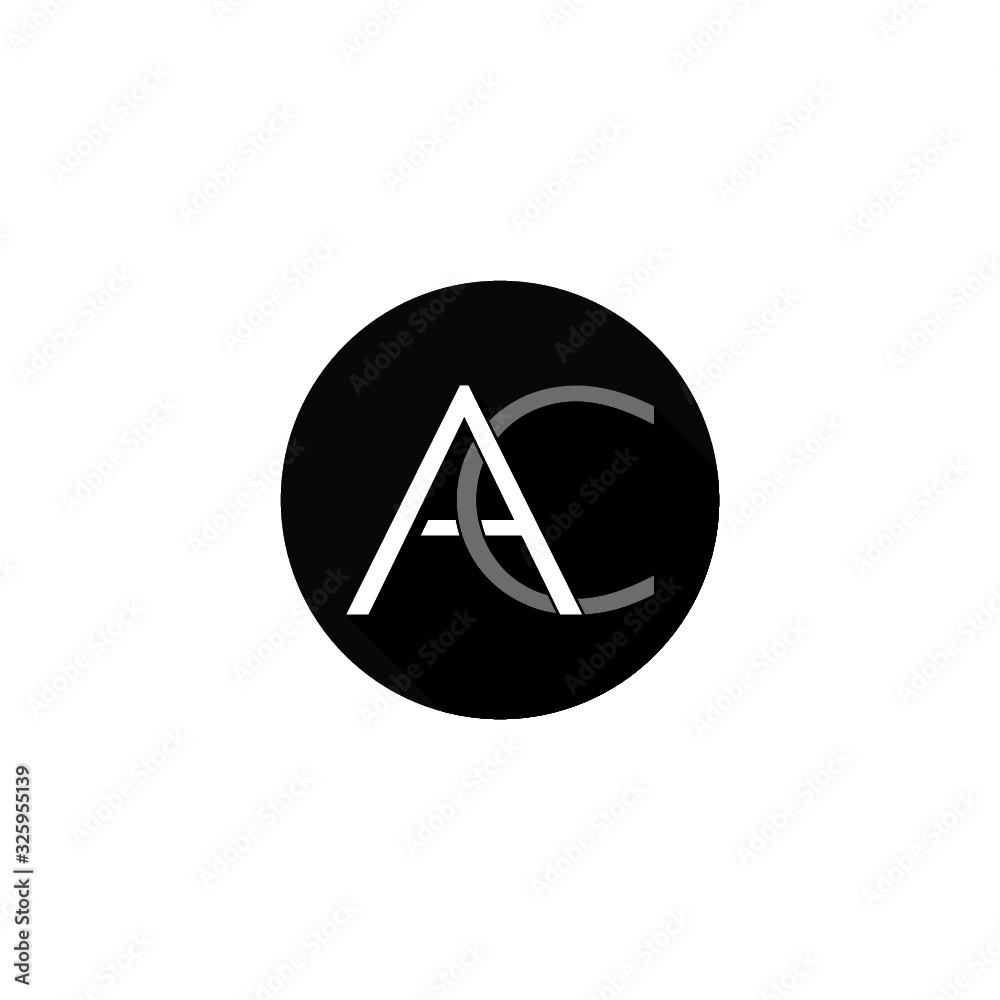 AC Letter Logo With Creative Modern Business Typography AC Letter Logo With Creative Modern Business Typography