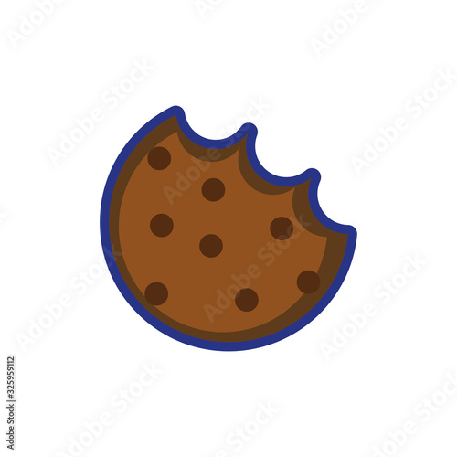 sweet cookie pastry product isolated icon