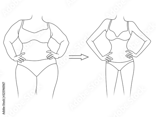 Lady on the way to lose weight